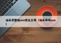 汕头市整站seo优化公司（汕头自动seo）