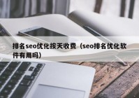 排名seo优化按天收费（seo排名优化软件有用吗）