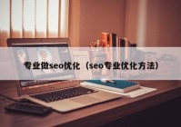 专业做seo优化（seo专业优化方法）