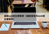 湖南seo优化哪家好（湖南有实力sem优化哪家好）