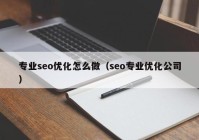 专业seo优化怎么做（seo专业优化公司）