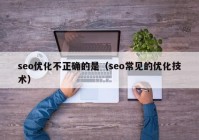 seo优化不正确的是（seo常见的优化技术）