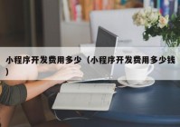 小程序开发费用多少（小程序开发费用多少钱）