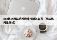 seo优化网站访问速度检测怎么写（网站访问量测试）