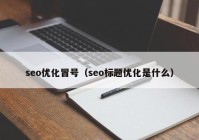 seo优化冒号（seo标题优化是什么）