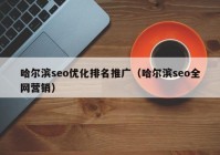 哈尔滨seo优化排名推广（哈尔滨seo全网营销）