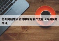 苏州网站建设公司哪家好制作流程（苏州网站搭建）