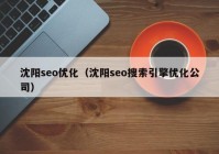 沈阳seo优化（沈阳seo搜索引擎优化公司）