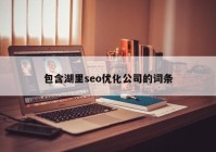 包含湖里seo优化公司的词条