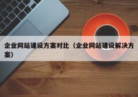 企业网站建设方案对比（企业网站建设解决方案）