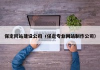 保定网站建设公司（保定专业网站制作公司）