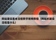 网站建设基本流程教学视频教程（网站的建设流程是什么）