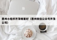 惠州小程序开发哪里好（惠州微信公众号开发公司）