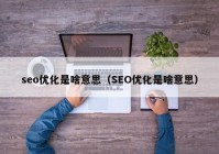 seo优化是啥意思（SEO优化是啥意思）