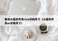 泰州小程序开发civn华网天下（小程序开发as华网天下）