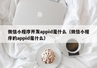 微信小程序开发appid是什么（微信小程序的appid是什么）